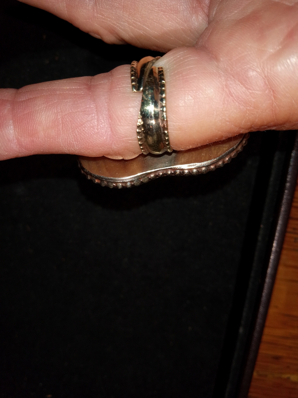 Turquoise Inlay Statement Ring - Blue Turquoise Design - Picture 3 of 4